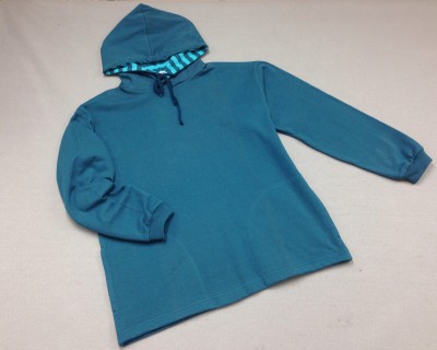  Womens Hooded Pullover Dark Teal